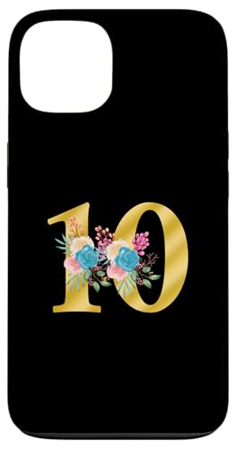 Süße Monogramm-Initiale farbige Zahlen Blumen 10 Hülle für iPhone 13 Süße Monogramm-Initiale farbige Zahlen Blumen 10 Hülle für iPhone 13 von Cheffsspecials Floral Cute Monogram Initials
