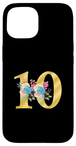 Süße Monogramm-Initiale farbige Zahlen Blumen 10 Hülle für iPhone 15 Süße Monogramm-Initiale farbige Zahlen Blumen 10 Hülle für iPhone 15 von Cheffsspecials Floral Cute Monogram Initials