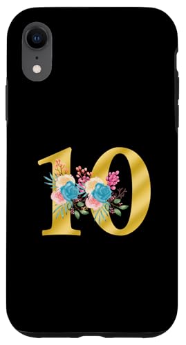 Süße Monogramm-Initiale farbige Zahlen Blumen 10 Hülle für iPhone XR Süße Monogramm-Initiale farbige Zahlen Blumen 10 Hülle für iPhone XR von Cheffsspecials Floral Cute Monogram Initials
