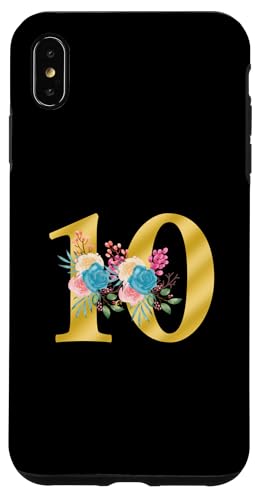 Süße Monogramm-Initiale farbige Zahlen Blumen 10 Hülle für iPhone XS Max Süße Monogramm-Initiale farbige Zahlen Blumen 10 Hülle für iPhone XS Max von Cheffsspecials Floral Cute Monogram Initials