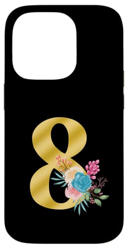 Süße Monogramm-Initiale farbige Zahlen Blumen 8 Hülle für iPhone 14 Pro Süße Monogramm-Initiale farbige Zahlen Blumen 8 Hülle für iPhone 14 Pro von Cheffsspecials Floral Cute Monogram Initials
