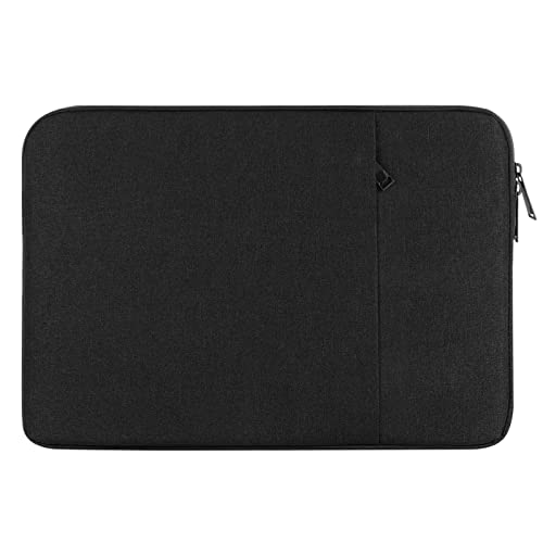 Chelory Laptop-Hülle, kompatibel mit 16 17 Zoll Notebook Ultrabook Chromebook, 17 Zoll HP Lenovo Asus Acer Dell Computer Tragetasche, stoßfeste Schutzhülle Tasche mit Tasche, Schwarz von Chelory