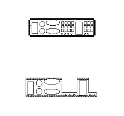 Chenbro I/O Gasket Intel SE7520 für RM116 RM132 84H311610-007 von Chenbro