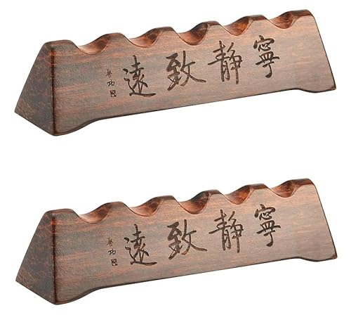Chencunquangod Kalligraphie-Stifthalter, Holz-Kalligraphie-Stiftständer, zum Zeichnen, Malen und Kalligraphie-Schreiben, 2 Stück von Chencunquangod
