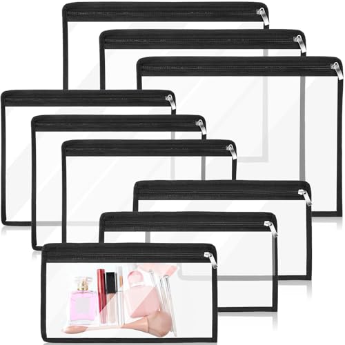 CHENGU 9er Pack Transparente Reißverschluss-Taschen Multifunktional PVC Wasserdicht Organizer Beutel für Reise, Büro, Schule, Kosmetik, Dokument, Office CHENGU 9er Pack Transparente Reißverschluss-Taschen Multifunktional PVC Wasserdicht Organizer Beutel für Reise, Büro, Schule, Kosmetik, Dokument, Office von CHENGU
