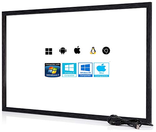 Chengying 10 Punkte Multi-Touch-Infrarot-Touch-Rahmen, IR-Touch-Panel, 124 cm (49 Zoll) Infrarot-Touch-Overlay, USB-Treiber, HID-kompatibel, 124 cm (49 Zoll) von Chengying