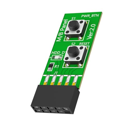 Chenxi Studio 2 x 5-polige ResetPower-Schalter Testplatine für Computer-Adapter und Stecker, Motherboards für alle Zwecke von Chenxi Studio