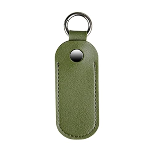 Schutzhülle für USB-Stick, Mikrofaser-Leder, mit Metallverschluss, Schlüsselanhänger, optionale Farbe von Chenxi Studio