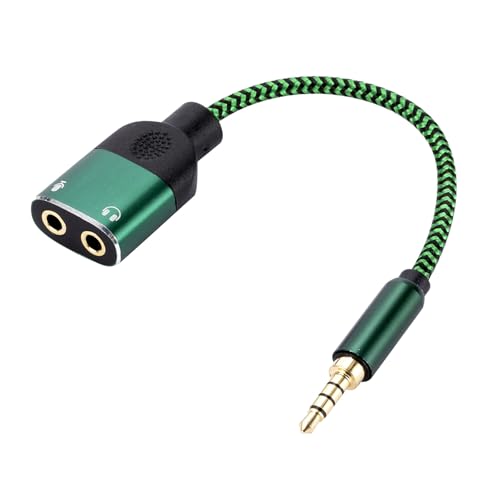 USB-Soundadapter mit 3,5-mm-Stereo-Headsets und Mikrofonanschluss für Gaming und Chatten, einfach zu transportierender USB-Adapter von Chenxi Studio