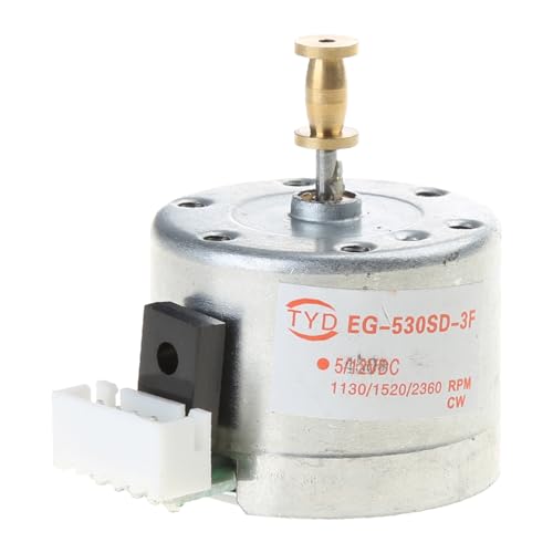 Cherjoury EG530SD-3F DC5-12V 3 Geschwindigkeiten 33/45/78 U/min Einstellbarer Motor aus Metall mit Kupferhülle für Plattenspieler, Plattenspieler-Motor von Cherjoury