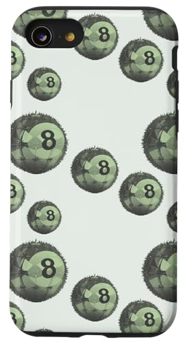 Girly Cherry 8 8 Lucky Cherry Fruit Nette Kawaii Disco 8 Bälle Hülle für iPhone SE (2020) / 7 / 8 von Cherry Decor Cute And Kawaii Pattern Colorful