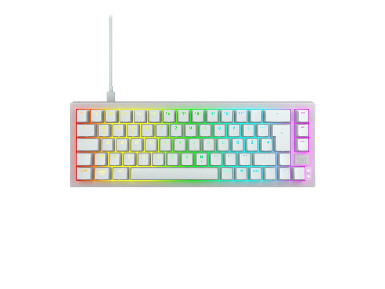 Cherry Xtrfy K5V2 65% / DE / WHITE Gaming-Tastatur (Ultra-anpassbar) von Cherry Xtrfy