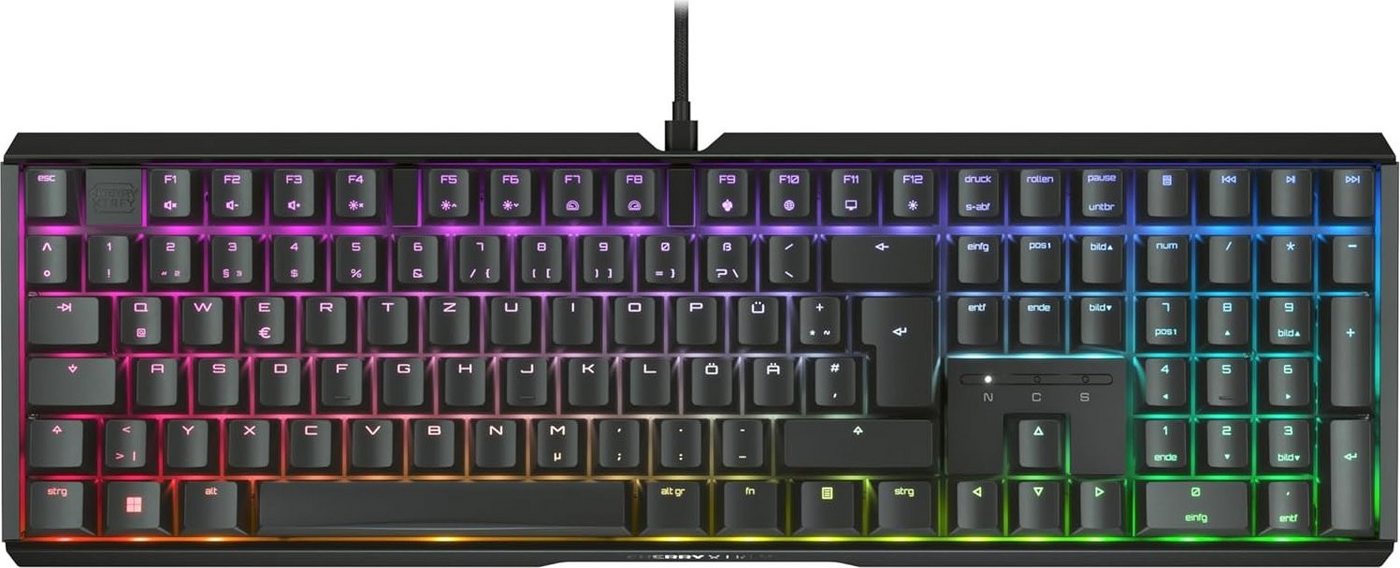 Cherry Xtrfy MX 3.1 RGB BLACK / DE Gaming-Tastatur (Konfigurierbare Beleuchtung) von Cherry Xtrfy