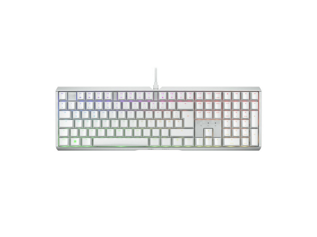 Cherry Xtrfy MX 3.1 RGB WHITE / DE Gaming-Tastatur (Konfigurierbare Beleuchtung) von Cherry Xtrfy