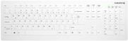 CHERRY Active Key AK-C8112 - Tastatur - Wischdesinfektion, flaches Tastenprofil - waschbar - kabellos - 2,4 GHz - QWERTZ - Deutsch - weiß (AK-C8112-FU1-W/DE) von Cherry