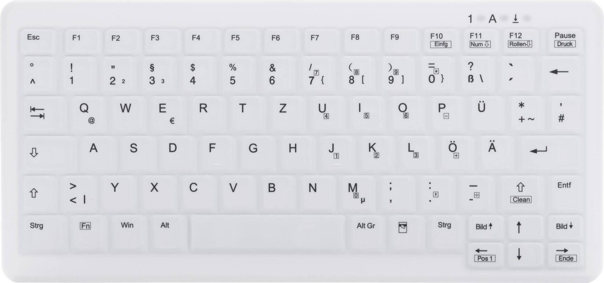CHERRY AK-C4110 Tastatur RF Wireless AZERTY Französisch Weiß (AK-C4110F-FU1-W/FR) von Cherry