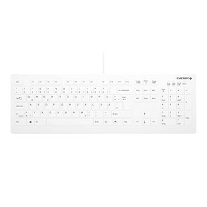 CHERRY AK-C8112 Medical Keyboard mit IP68 Hygiene-Tastatur kabelgebunden weiß von Cherry