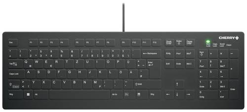 CHERRY Active KEY MTA AK-C8112 Corded Kabelgebunden Tastatur Deutsch, QWERTZ Schwarz Ergonomisch, Ge von Cherry