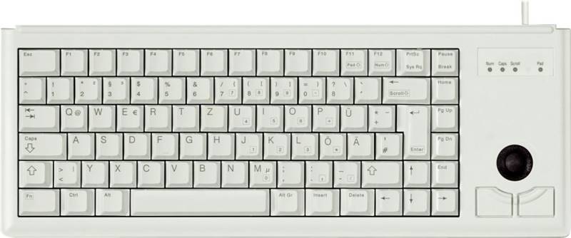 CHERRY Compact-Keyboard G84-4400 - Tastatur - USB - Französisch - Hellgrau von Cherry