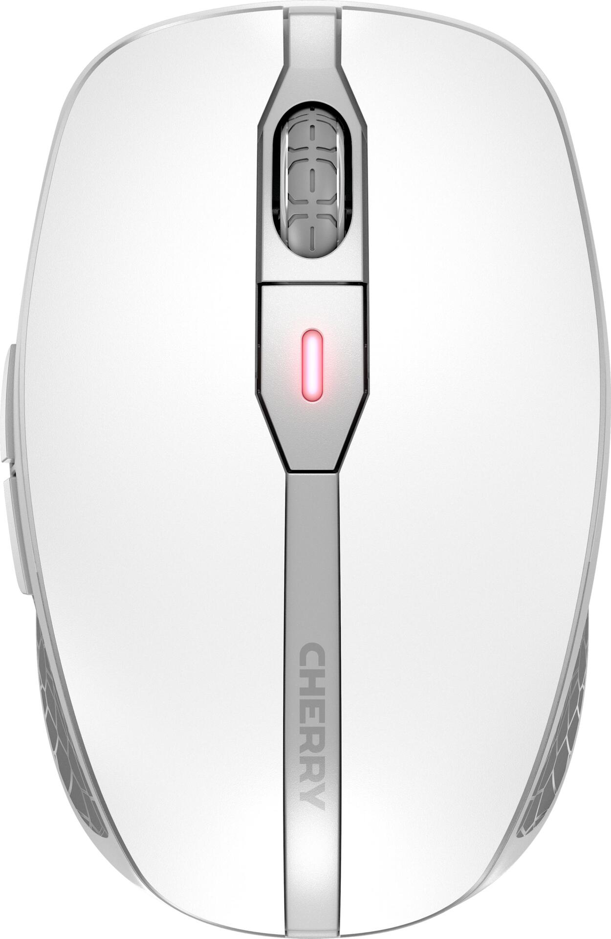 CHERRY DW 9100 SLIM - Tastatur-und-Maus-Set - kabellos - 2.4 GHz, Bluetooth 4.2 - AZERTY - Französisch - weiß, Silber CHERRY DW 9100 SLIM - Tastatur-und-Maus-Set - kabellos - 2.4 GHz, Bluetooth 4.2 - AZERTY - Französisch - weiß, Silber von Cherry