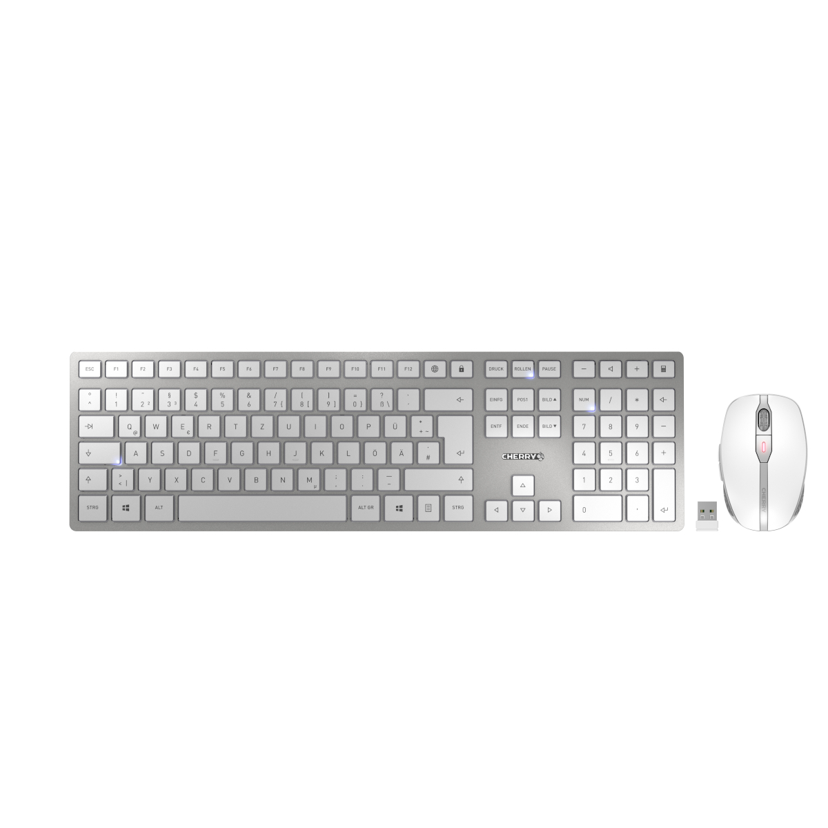 CHERRY DW 9100 slim, kabelloses Tastatur und Maus-Set CHERRY DW 9100 slim, kabelloses Tastatur und Maus-Set von Cherry