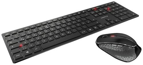 CHERRY DW 9500 SLIM Bluetooth® Tastatur, Maus-Set Deutsch, QWERTZ Schwarz von Cherry