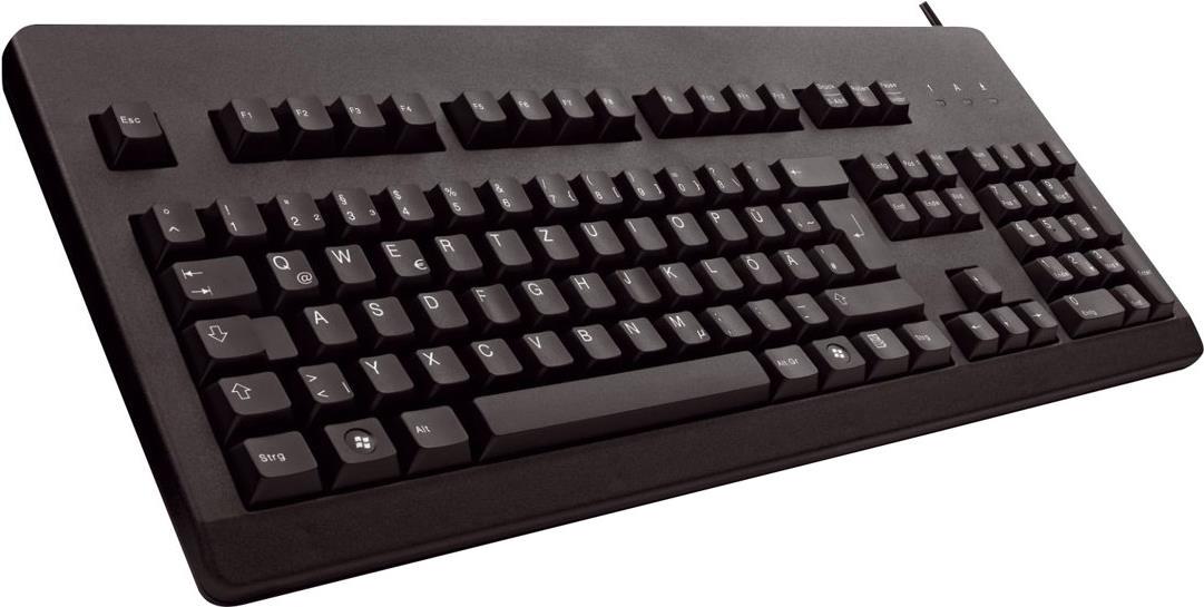 CHERRY G80-3000 - Tastatur - PS/2, USB - Englisch - US - Schwarz (G80-3000LXCEU-2) von Cherry