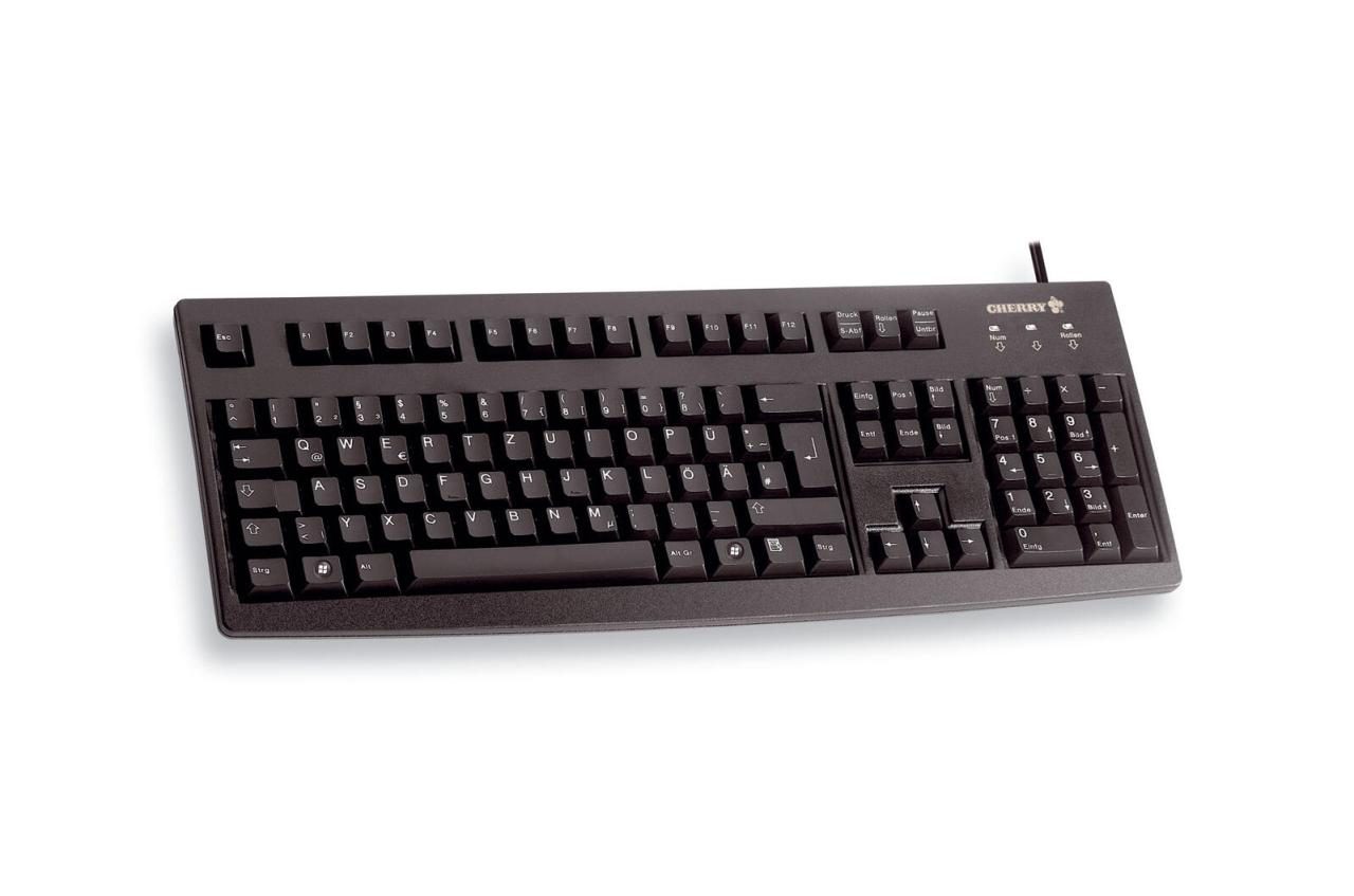 CHERRY G83-6105 kabelgebundene Tastatur, schwarz von Cherry