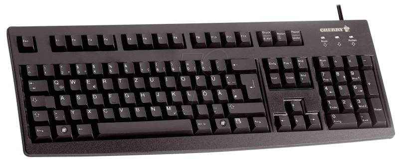 CHERRY G83-USB B - Tastatur, USB, schwarz von Cherry