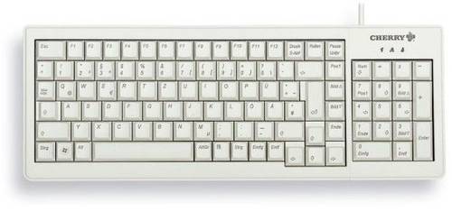 CHERRY G84-5200LCMDE-0 Kabelgebunden Tastatur Deutsch, QWERTZ Grau von Cherry