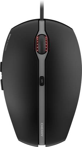 CHERRY GENTIX 4K Maus USB Optisch Schwarz 6 Tasten 800 dpi, 1200 dpi, 2400 dpi, 3600 dpi Beleuchtet von Cherry