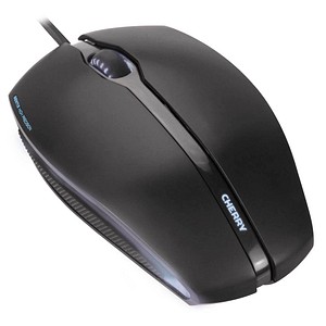 CHERRY GENTIX Corded Optical Illuminated Mouse Maus kabelgebunden schwarz von Cherry