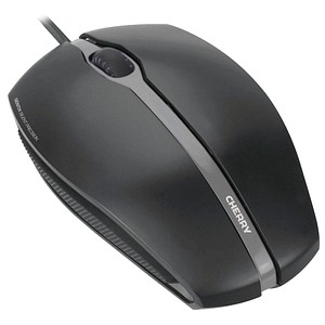 CHERRY GENTIX Silent Corded Optical Mouse Maus kabelgebunden schwarz von Cherry