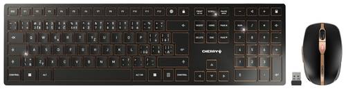 CHERRY JD-9100CS-2 Kabellos, Funk Tastatur, Maus-Set Tschechisch Schwarz von Cherry