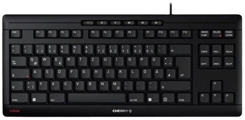 CHERRY JK-8600DE-2 Kabelgebunden Tastatur Deutsch, QWERTZ Schwarz von Cherry