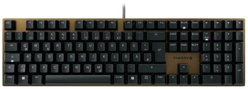 CHERRY KC 200 MX Kabelgebunden Tastatur Deutsch, QWERTZ, Windows® Schwarz, Bronze von Cherry
