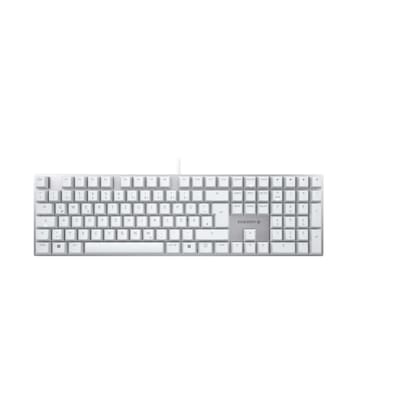 CHERRY KC 200 MX - MX2A Silent Red/Linear - Kabelgebundene Tastatur, Weiß/Silber von Cherry