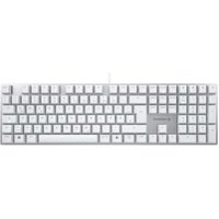 CHERRY KC 200 MX - MX2A Silent Red/Linear - Kabelgebundene Tastatur, Weiß/Silber von Cherry