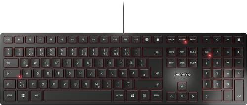 CHERRY KC6000 Slim USB Tastatur Deutsch, QWERTZ Schwarz von Cherry