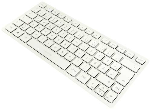 CHERRY KW 7100 MINI BT Bluetooth® Tastatur Deutsch, QWERTZ Weiß Geräuscharme Tasten, Multipair-Fu von Cherry