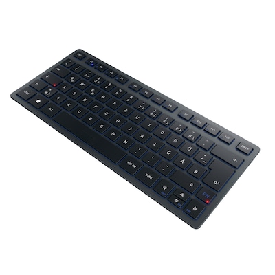 CHERRY KW 7100 Mini BT, Slate Blue - Bluetooth-Multi-Device Tastatur von Cherry