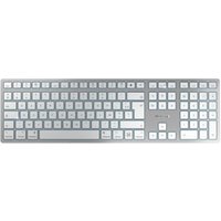 CHERRY KW 9100 Slim für Mac kabellose Tastatur FR-Layout weiß-Silber von Cherry