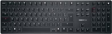 CHERRY KW X ULP - Tastatur - hintergrundbeleuchtet - kabellos - USB, 2.4 GHz, Bluetooth 5.2 - Französisch - Tastenschalter: CHERRY MX Ultra Low Profile - Schwarz - plastikfreie Verpackung CHERRY KW X ULP - Tastatur - hintergrundbeleuchtet - kabellos - USB, 2.4 GHz, Bluetooth 5.2 - Französisch - Tastenschalter: CHERRY MX Ultra Low Profile - Schwarz - plastikfreie Verpackung von Cherry