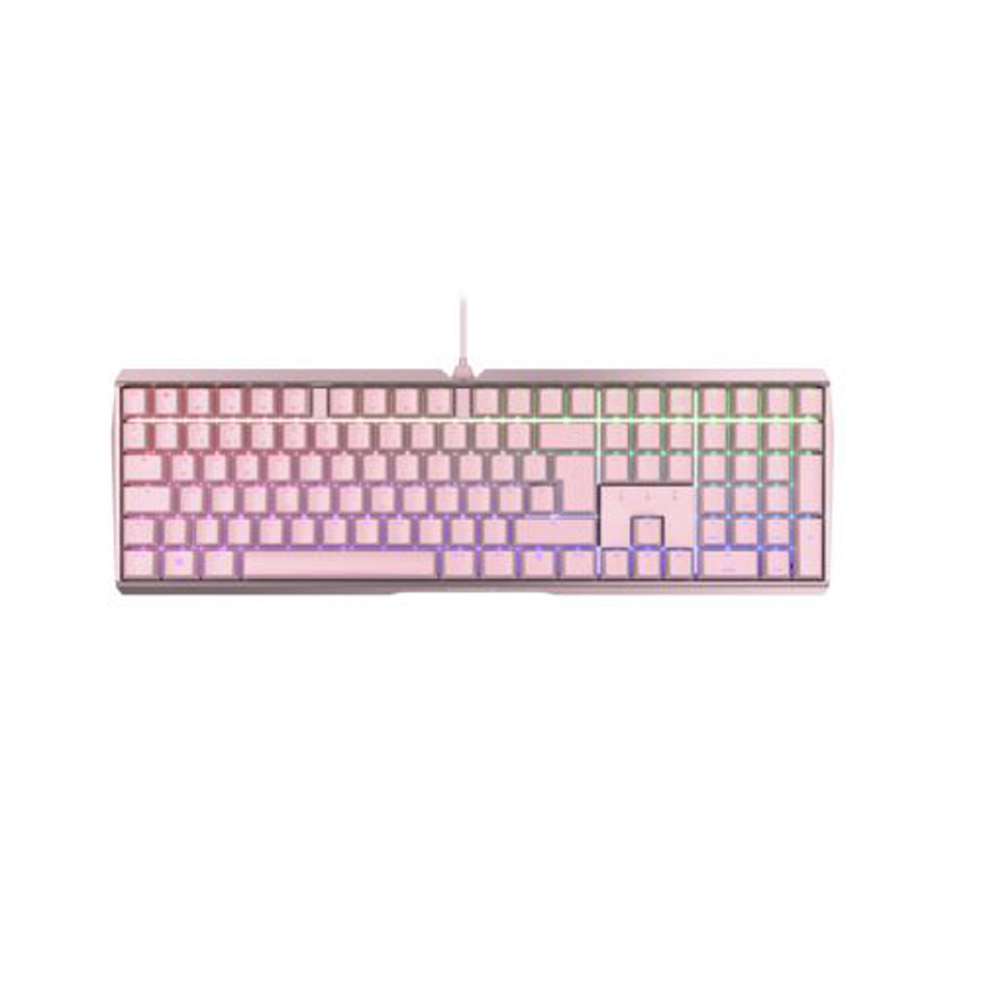 CHERRY MX 3.0S RGB, CHERRY MX-Blue-Switches - pink, mechanische Gamingtastatur, Kabelgebunden, RGB-Beleuchtung, Aluminium-Gehäuse von Cherry