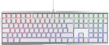 CHERRY MX-Board 3.0 S - Tastatur - Hintergrundbeleuchtung - USB - QWERTZ - Deutsch - Tastenschalter: CHERRY MX Red - weiß (G80-3874LYADE-0) von Cherry