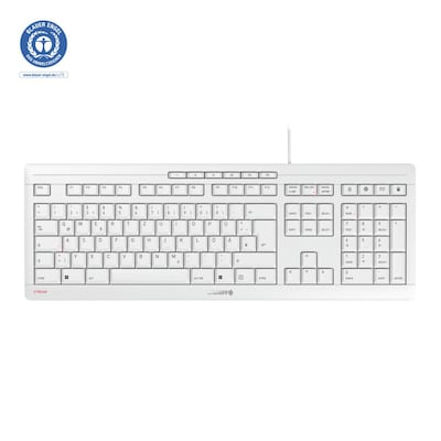 CHERRY STREAM KEYBOARD 2019 USB weiß-grau von Cherry