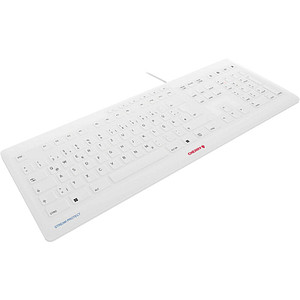 CHERRY STREAM PROTECT Tastatur kabelgebunden weiß von Cherry