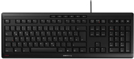 CHERRY STREAM - Tastatur - USB - Englisch (USA) mit EURO-Symbol - Schlüsselschalter: CHERRY SX - Schwarz (JK-8500EU-2) von Cherry