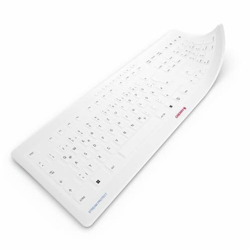 CHERRY Stream-Protect Membrane Tastatur-Abdeckfolie Weiß-Grau von Cherry