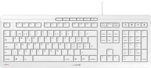 CHERRY Stream USB Tastatur Schweiz, QWERTZ, Windows® Hellgrau von Cherry